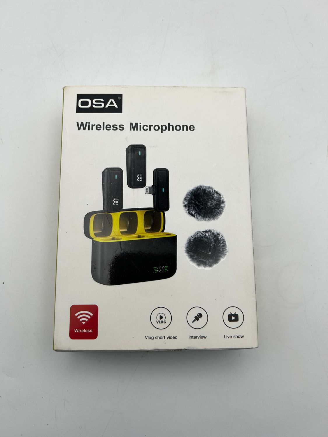 OSA K6 mikrofon krawatowy do telefonu z etui ładującym i nadajnikiem