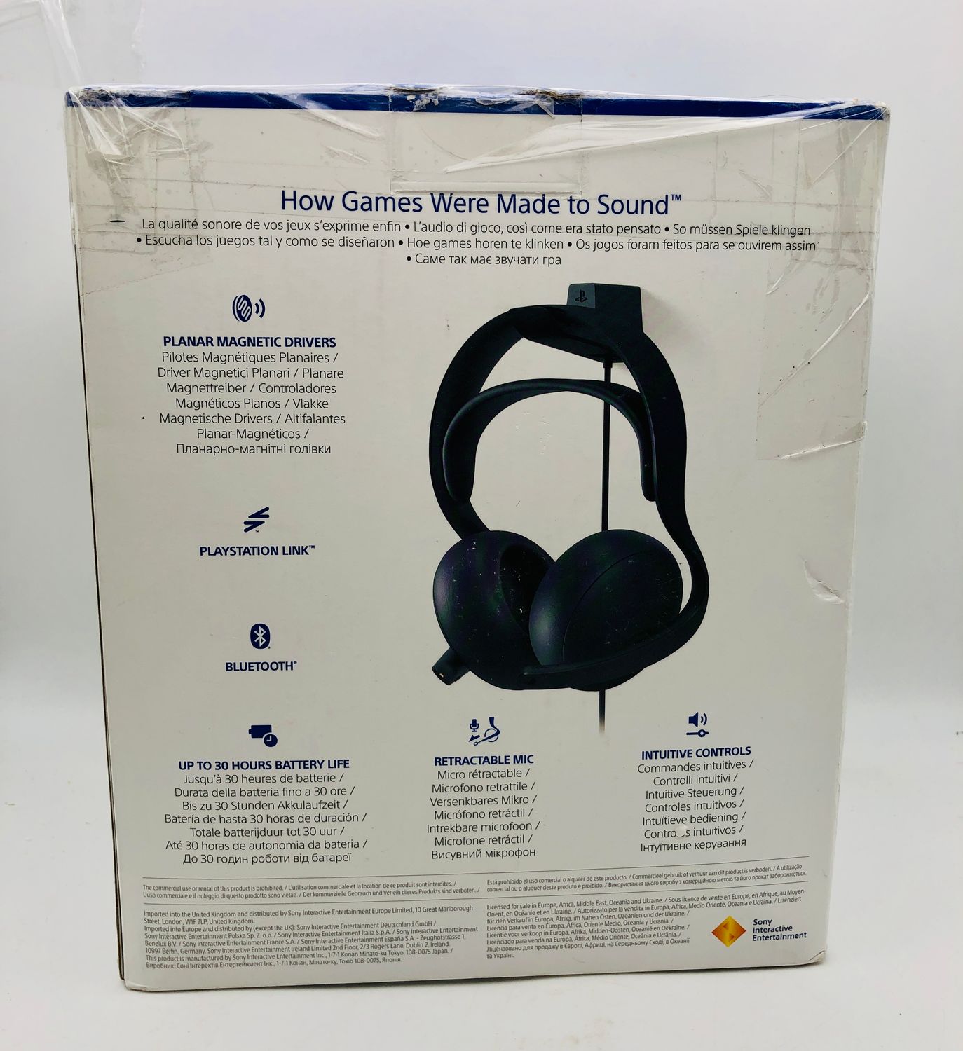 Słuchawki bezprzewodowe PlayStation PULSE Elite – Midnight Black