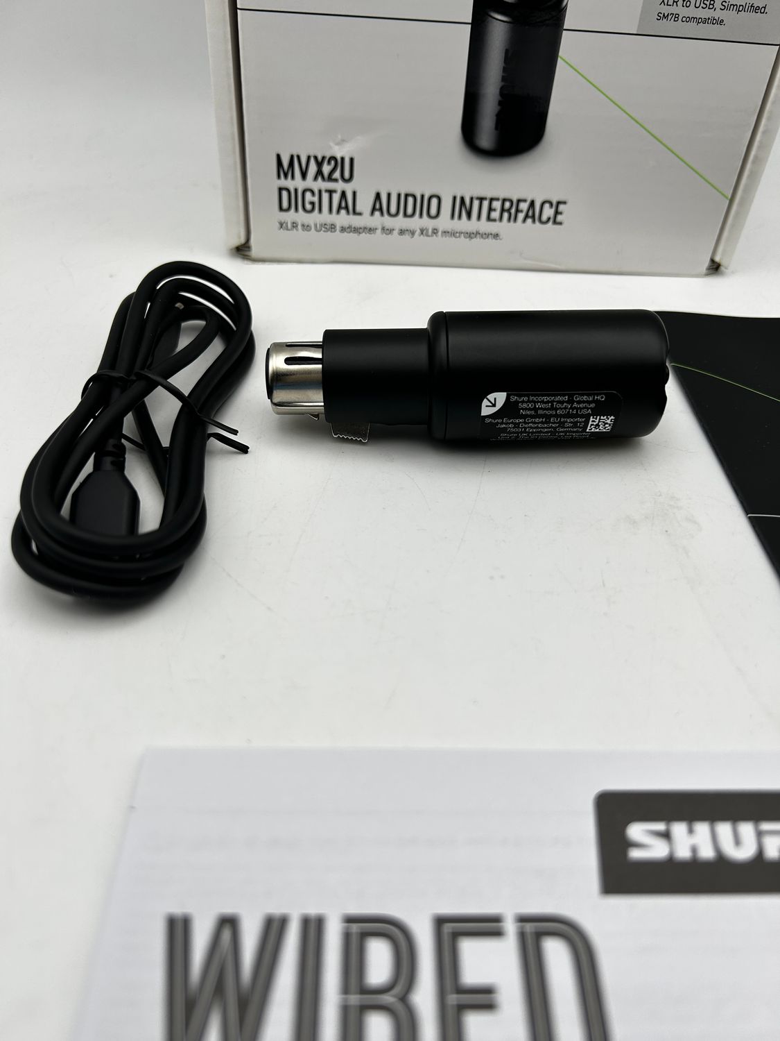 Shure MVX2U cyfrowy interfejs XLR na USB