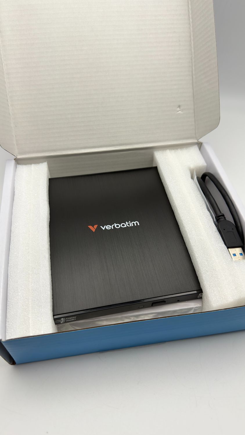 Verbatim Slimline zewnętrzna nagrywarka CD/DVD USB-C USB 3.2