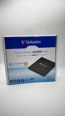 Verbatim Slimline zewnętrzna nagrywarka CD/DVD USB-C USB 3.2