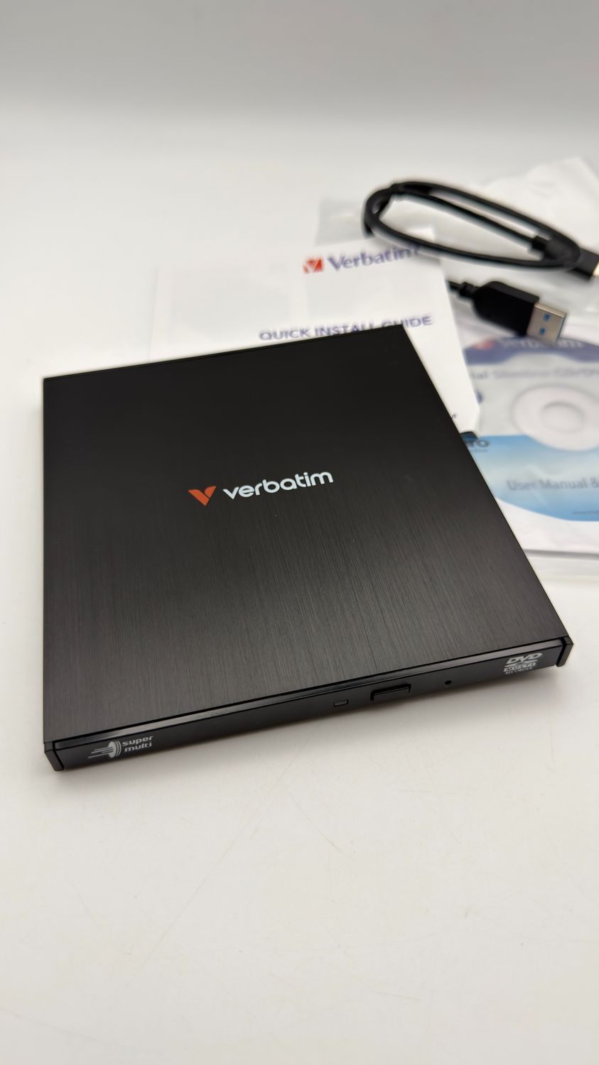 Verbatim Slimline zewnętrzna nagrywarka CD/DVD USB-C USB 3.2
