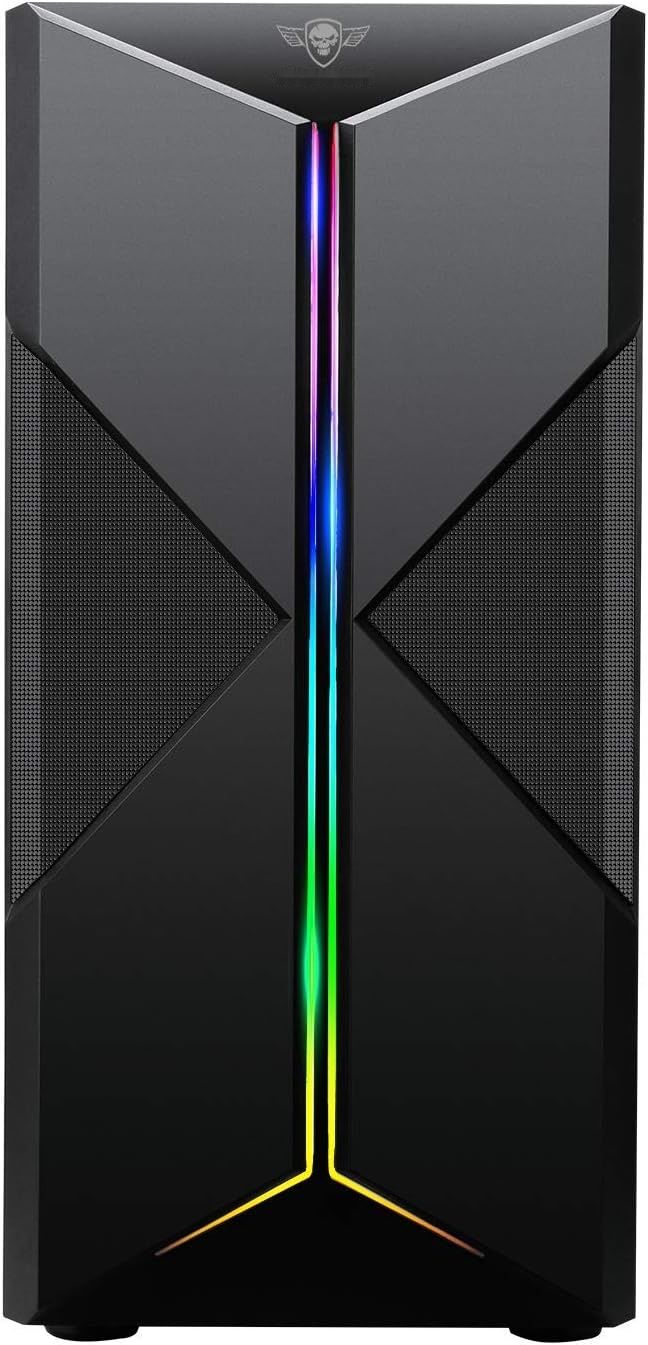 SPIRIT OF GAMER CLONE III – Obudowa PC Gamer RGB, Midi Tower, Czarna