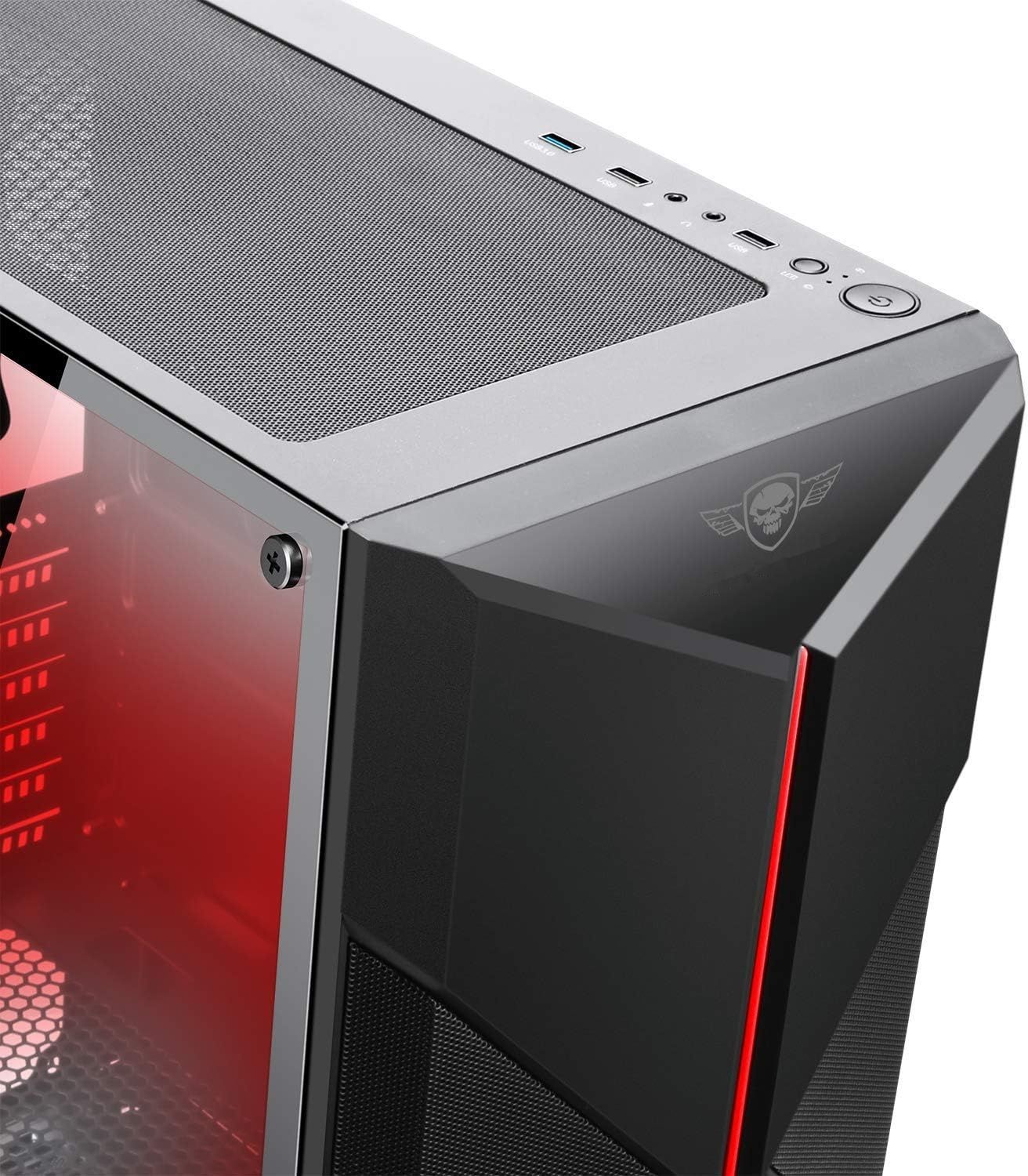 SPIRIT OF GAMER CLONE III – Obudowa PC Gamer RGB, Midi Tower, Czarna
