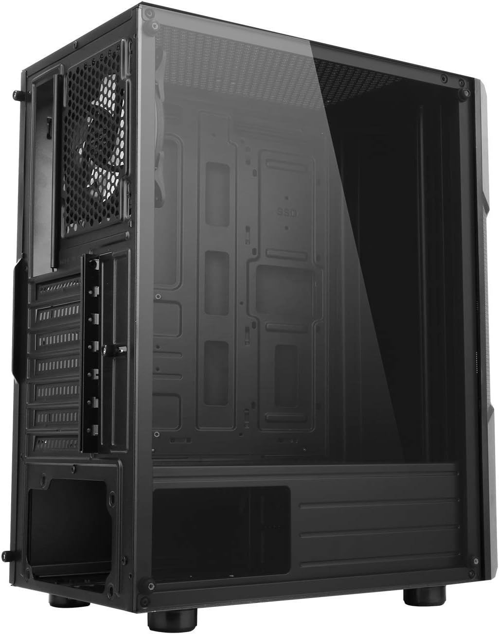 SPIRIT OF GAMER CLONE III – Obudowa PC Gamer RGB, Midi Tower, Czarna