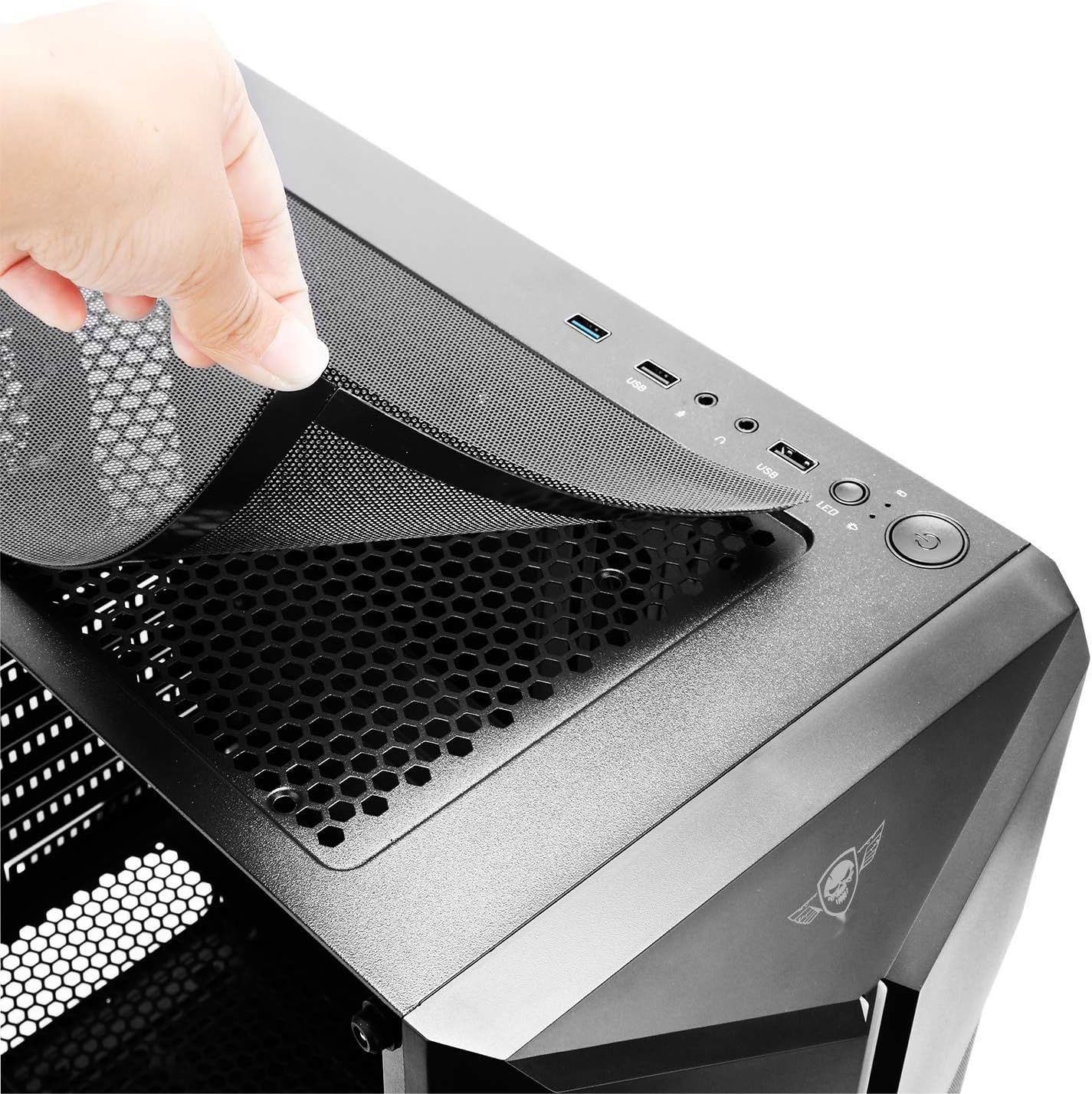 SPIRIT OF GAMER CLONE III – Obudowa PC Gamer RGB, Midi Tower, Czarna