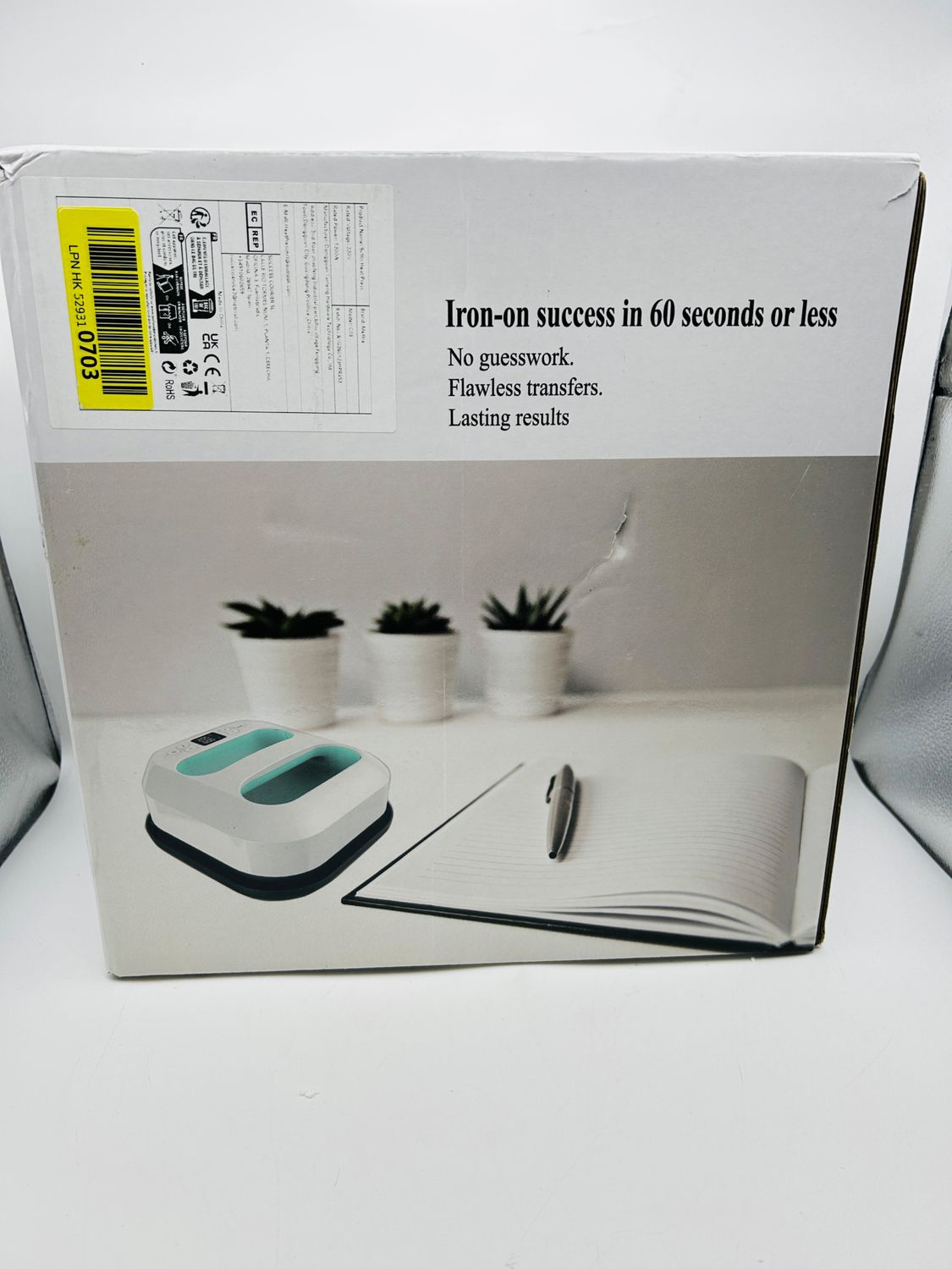 Przenośna prasa termiczna do transferu 22,8 × 22,8 cm z timerem