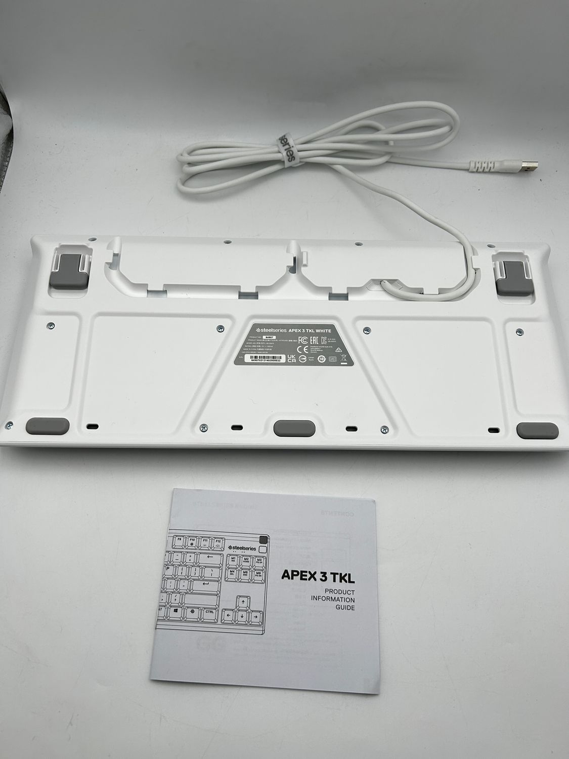 SteelSeries Apex 3 TKL White RGB – klawiatura gamingowa