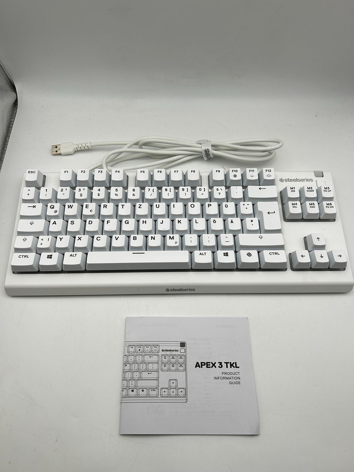 SteelSeries Apex 3 TKL White RGB – klawiatura gamingowa