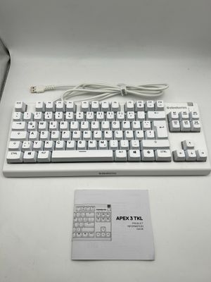 SteelSeries Apex 3 TKL White RGB – klawiatura gamingowa