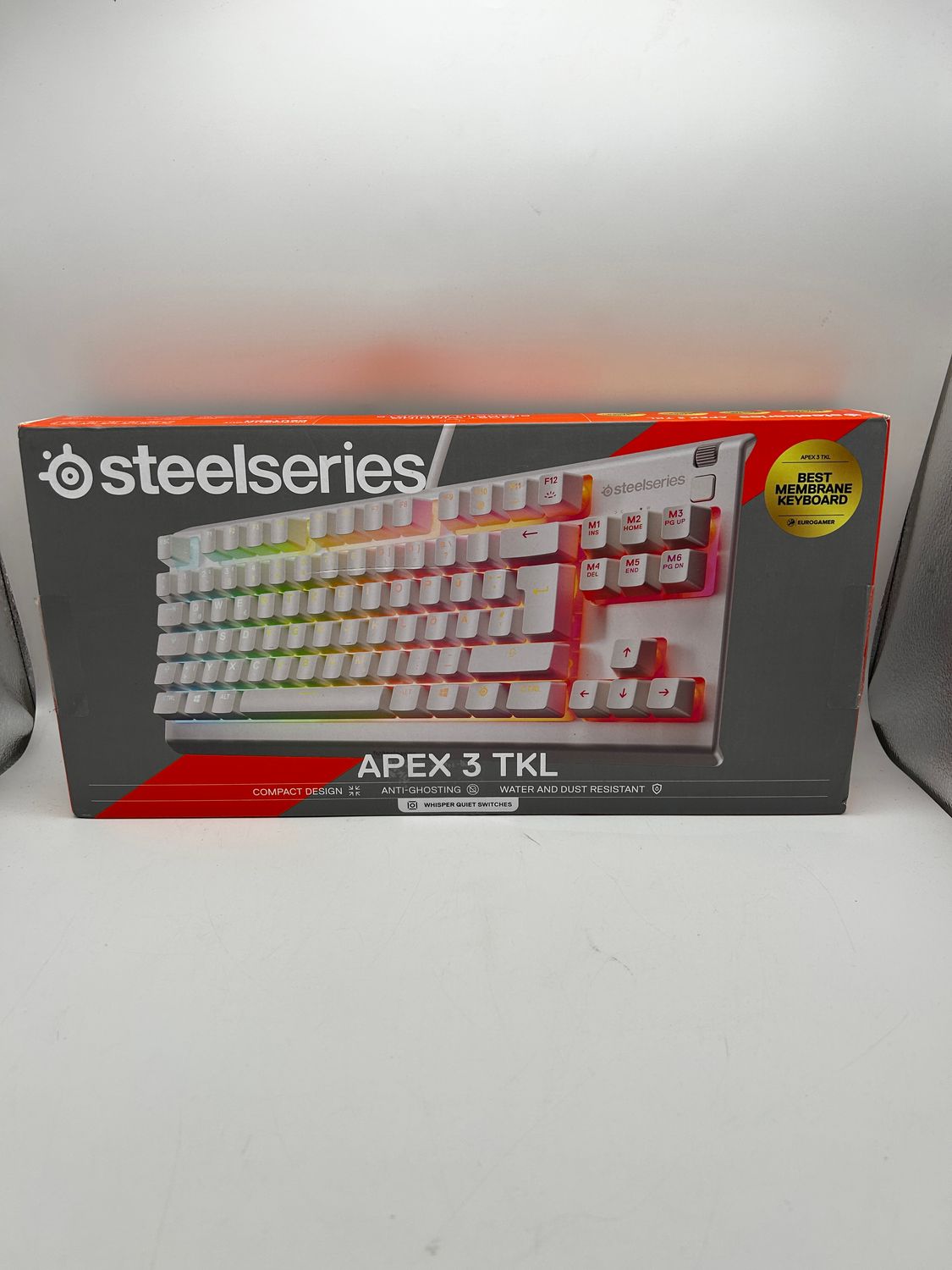 SteelSeries Apex 3 TKL White RGB – klawiatura gamingowa