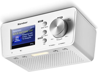 Karcher RA 2035D podszafkowe radio z DAB+/FM (20 stacji radiowych)