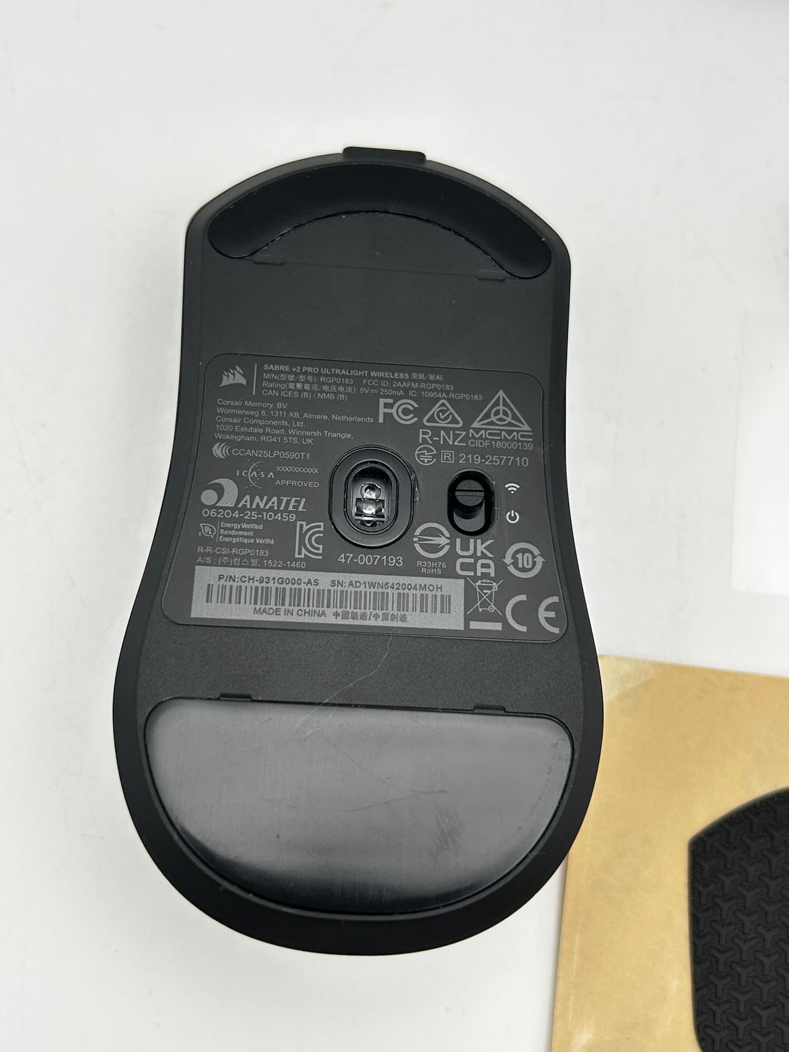 Mysz gamingowa Corsair SABRE v2 PRO bezprzewodowa 33000 DPI czarna