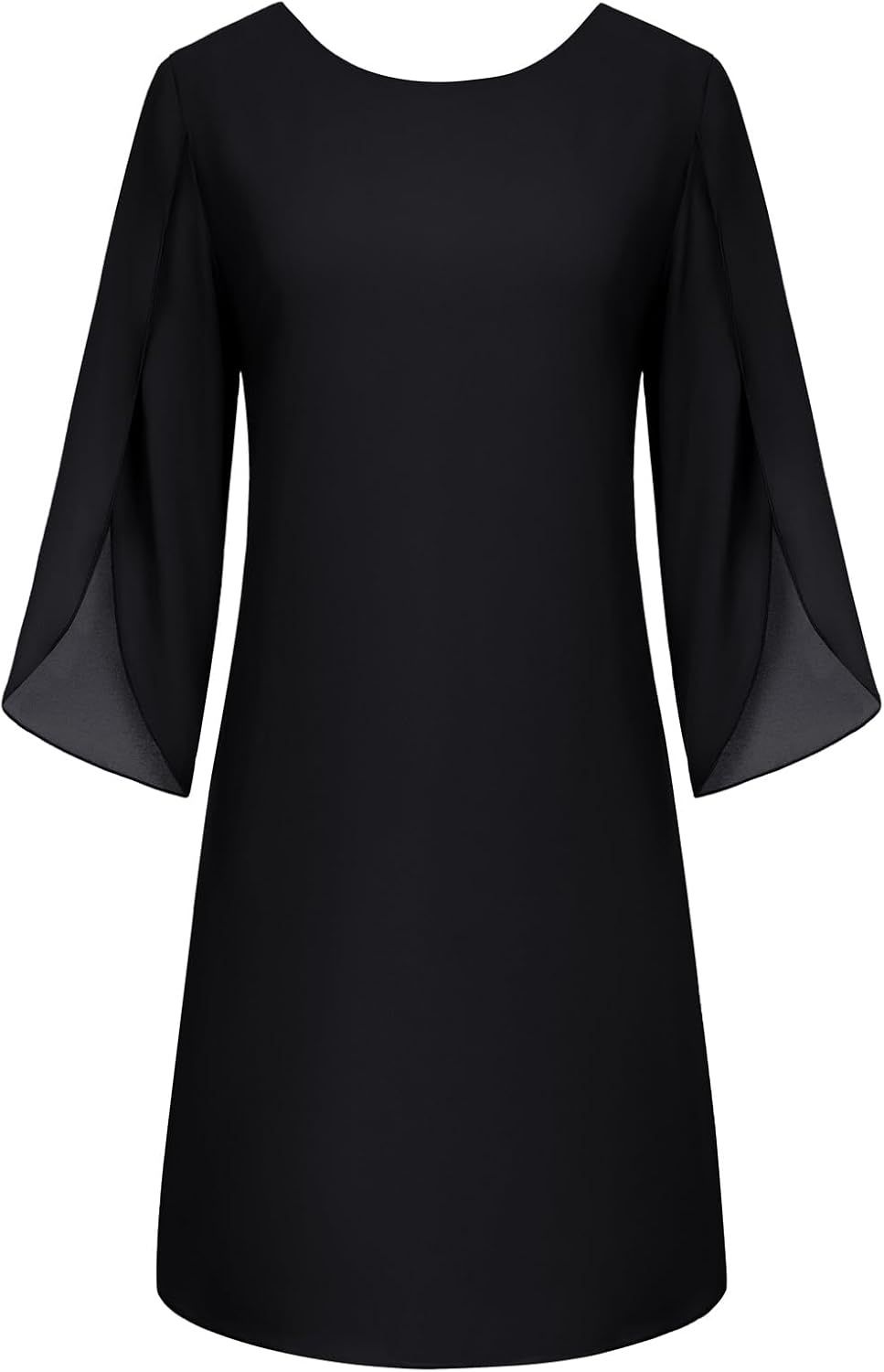 GRACE KARIN – elegancka sukienka z szyfonu, 3/4 rękawy, luźny krój