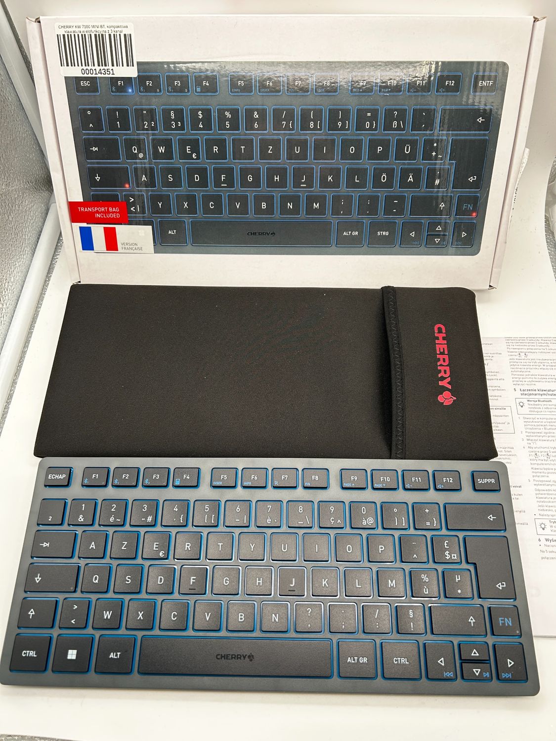 CHERRY KW 7100 MINI BT — kompaktowa klawiatura wielofunkcyjna Bluetooth