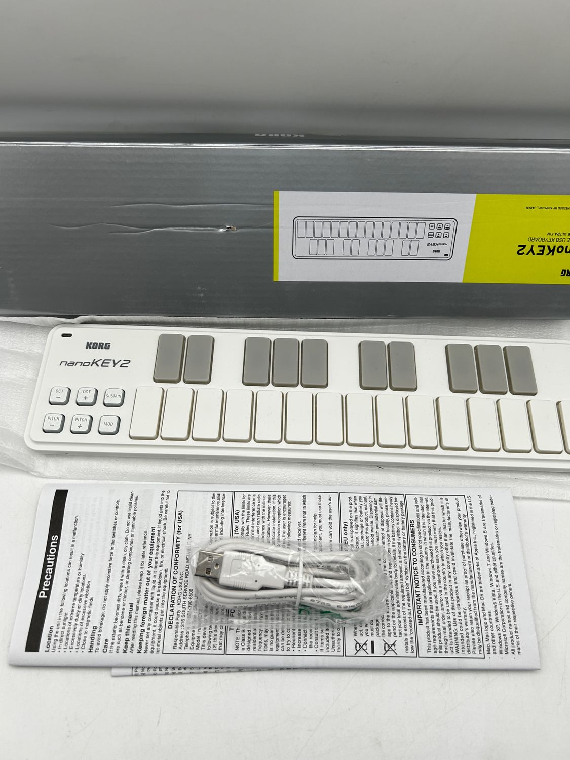 KORG nanoKEY2 – klawiatura USB MIDI 25 klawiszy, uszkodzona