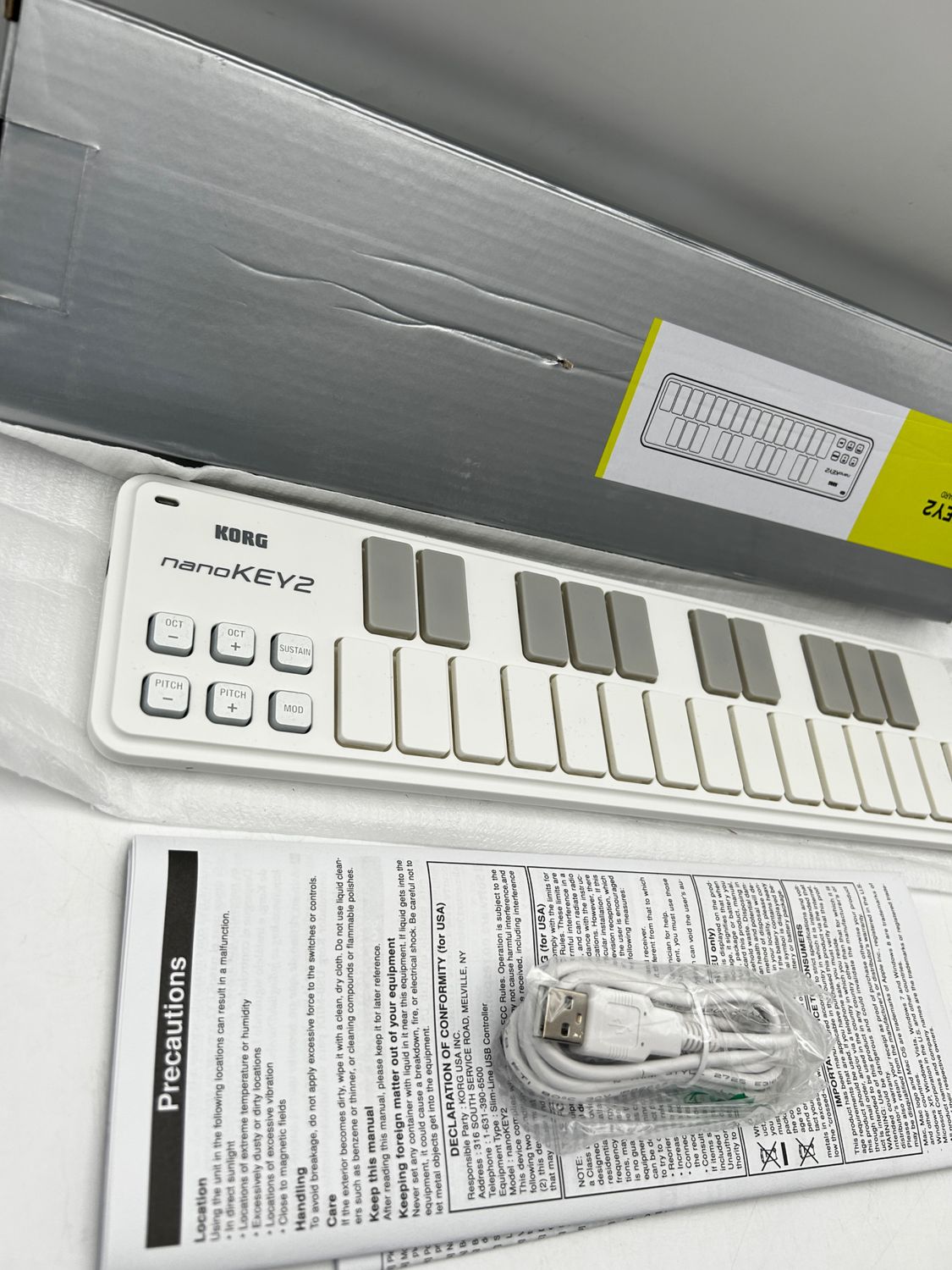 KORG nanoKEY2 – klawiatura USB MIDI 25 klawiszy, uszkodzona