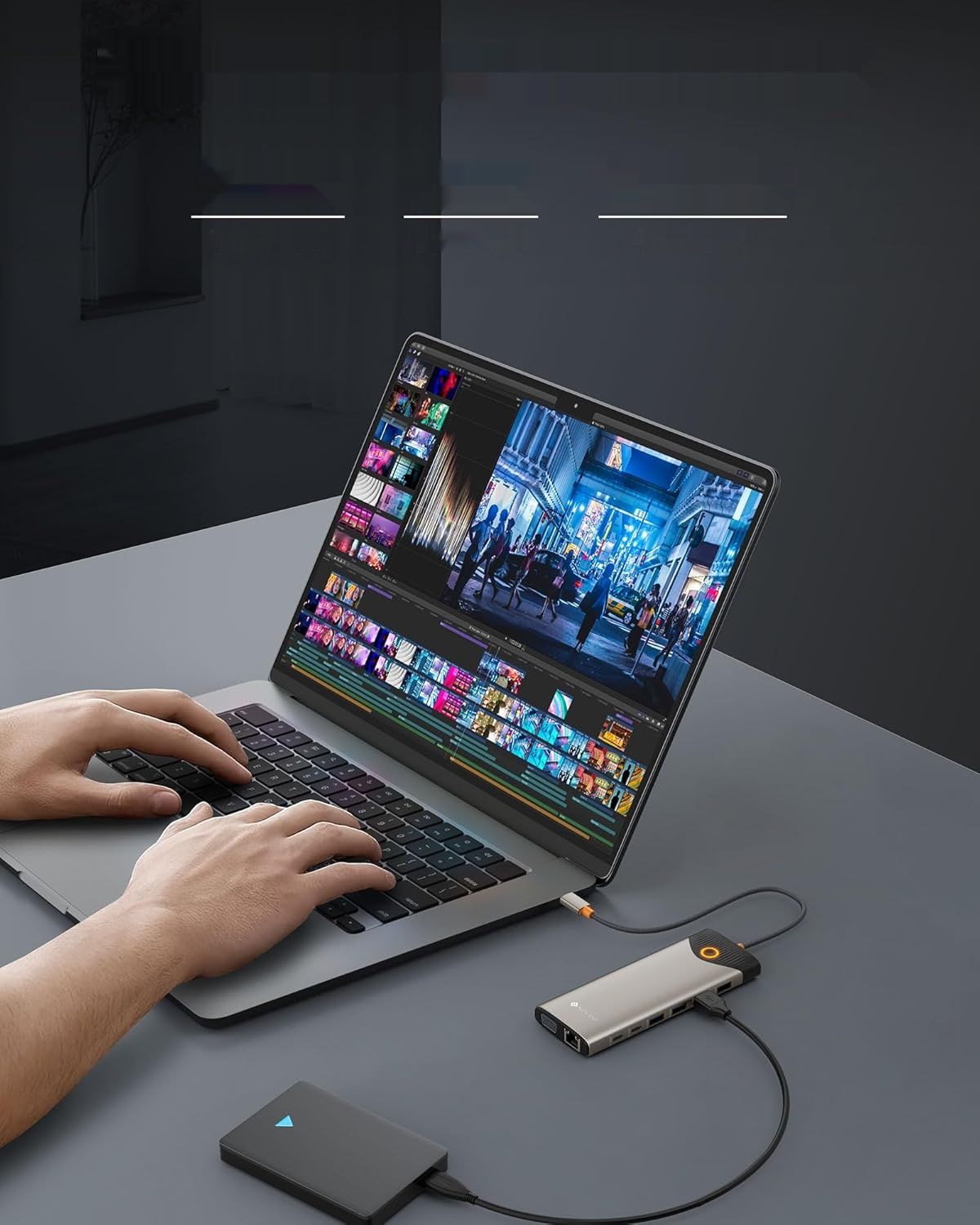 Stacja dokująca NOVOO 15‑w‑1 USB‑C NHM15D-168C