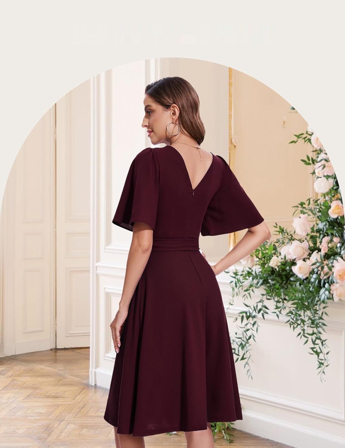 Bbonlinedress – damska sukienka midi vintage na koktajl