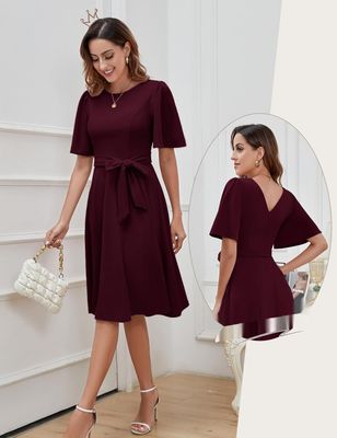 Bbonlinedress – damska sukienka midi vintage na koktajl