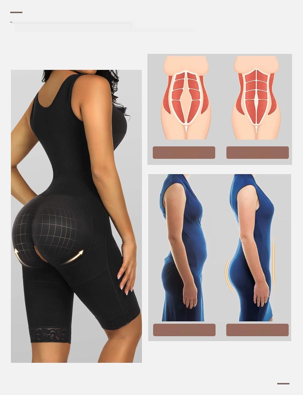 FeelinGirl modelujący kombinezon wyszczuplający XL