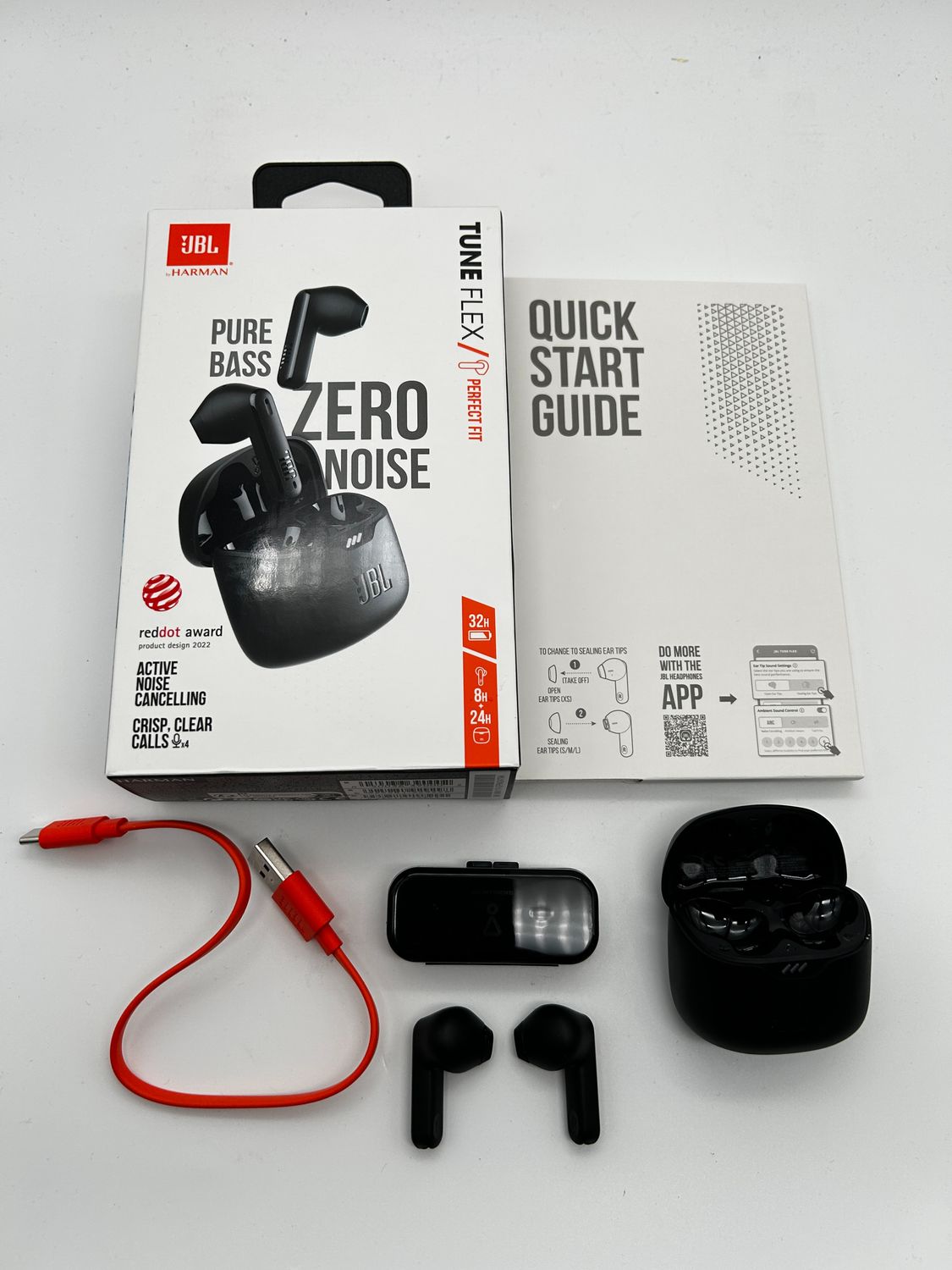 JBL Tune Flex TWS – bezprzewodowe słuchawki douszne Bluetooth z ANC