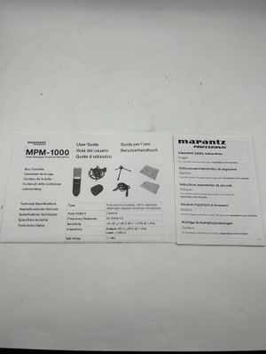 Marantz Professional MPM-1000 – studyjny mikrofon pojemnościowy z podk