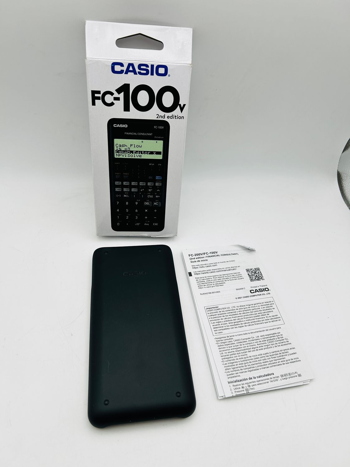 Casio FC-100V-2-W-ET kalkulator finansowy Second Edition