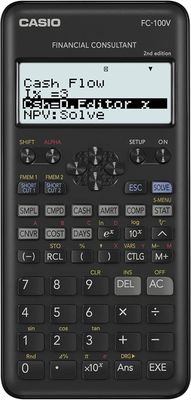 Casio FC-100V-2-W-ET kalkulator finansowy Second Edition