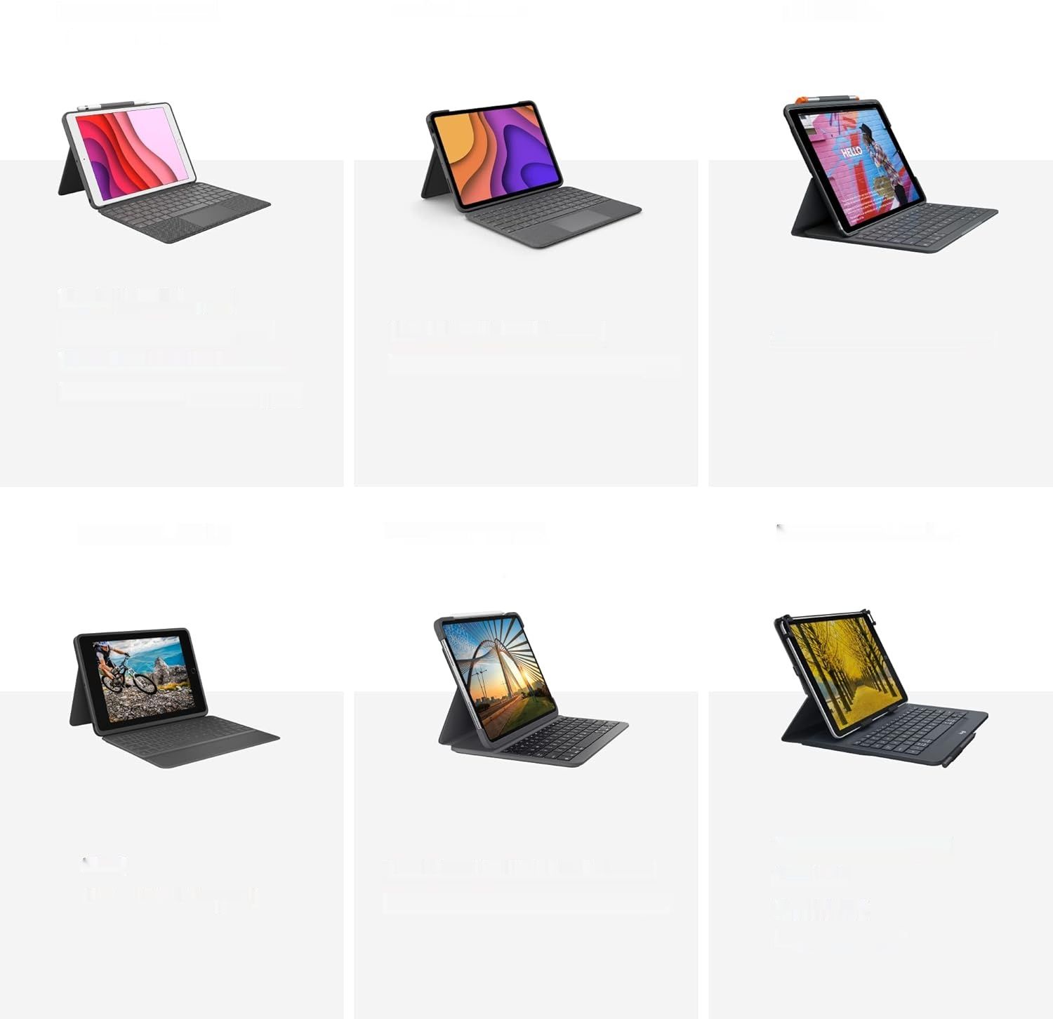 Logitech Universal Folio z klawiaturą do tabletów 9–10" (23–25,5 cm), układ nordycki