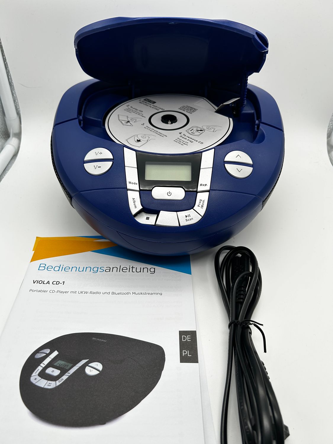 TechniSat Viola CD-1 – przenośny boombox CD (radio dla dzieci, odtwarz