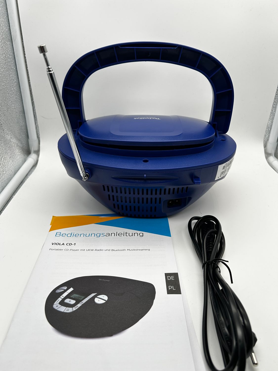 TechniSat Viola CD-1 – przenośny boombox CD (radio dla dzieci, odtwarz