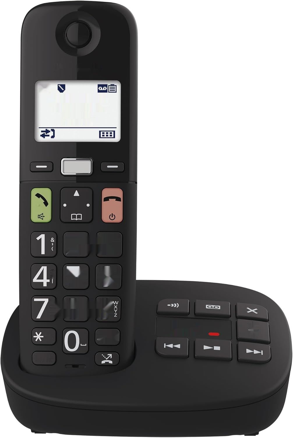 Panasonic KX-TGU130EXB cyfrowy telefon bezprzewodowy z automatyczną  ,