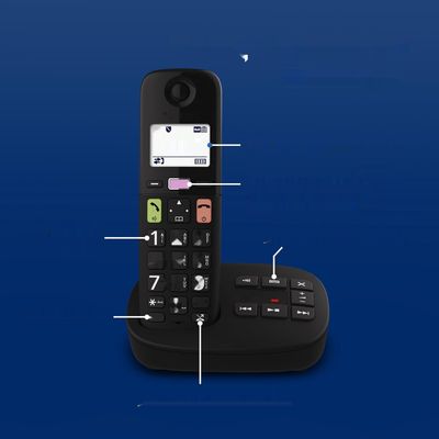 Panasonic KX-TGU130EXB cyfrowy telefon bezprzewodowy z automatyczną  ,