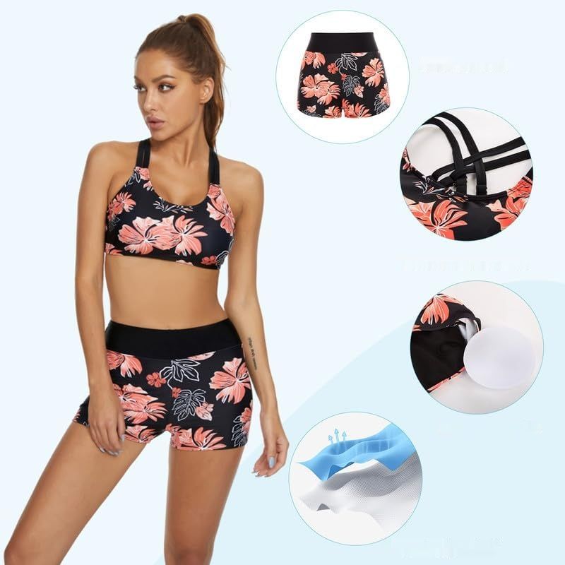 JASAMBAC Tankini 3-częściowy – kostium kąpielowy damski