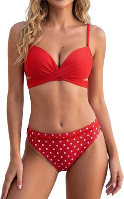 CUPSHE Dwuczęściowy strój kąpielowy bikini push-up