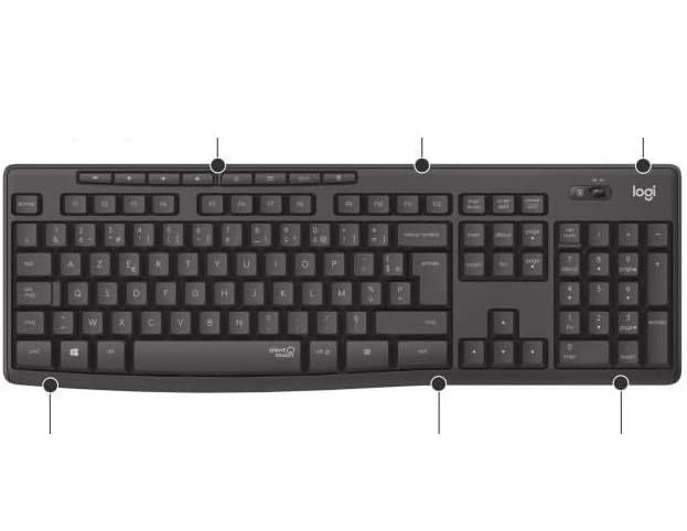 Bezprzewodowy zestaw Logitech MK295 Silent – mysz i klawiatura