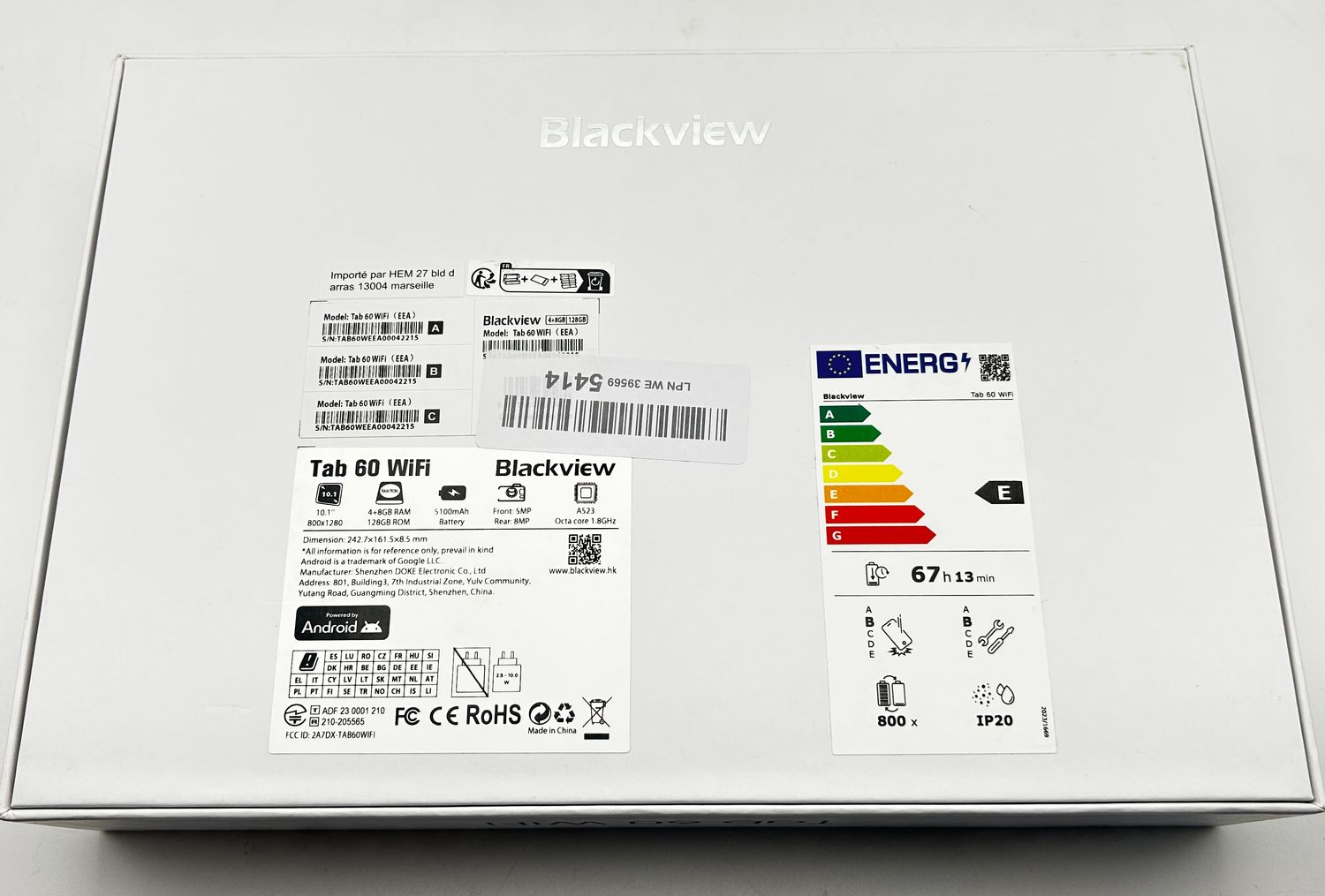 Blackview Tab 60 WiFi 10" 12GB RAM 128GB ROM Android 15 – tablet uszkodzony