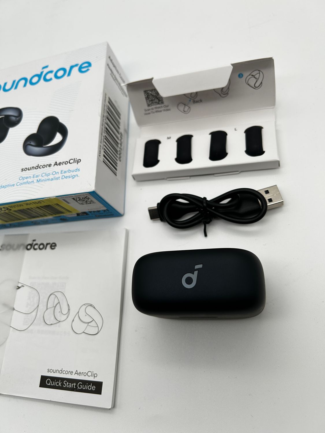 ANKER Soundcore AeroClip black – otwarte słuchawki clip-on