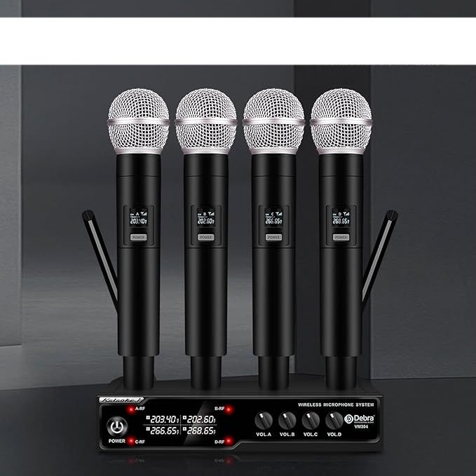 D Debra Audio VM304 – 4‑kanałowy bezprzewodowy system mikrofonów VHF