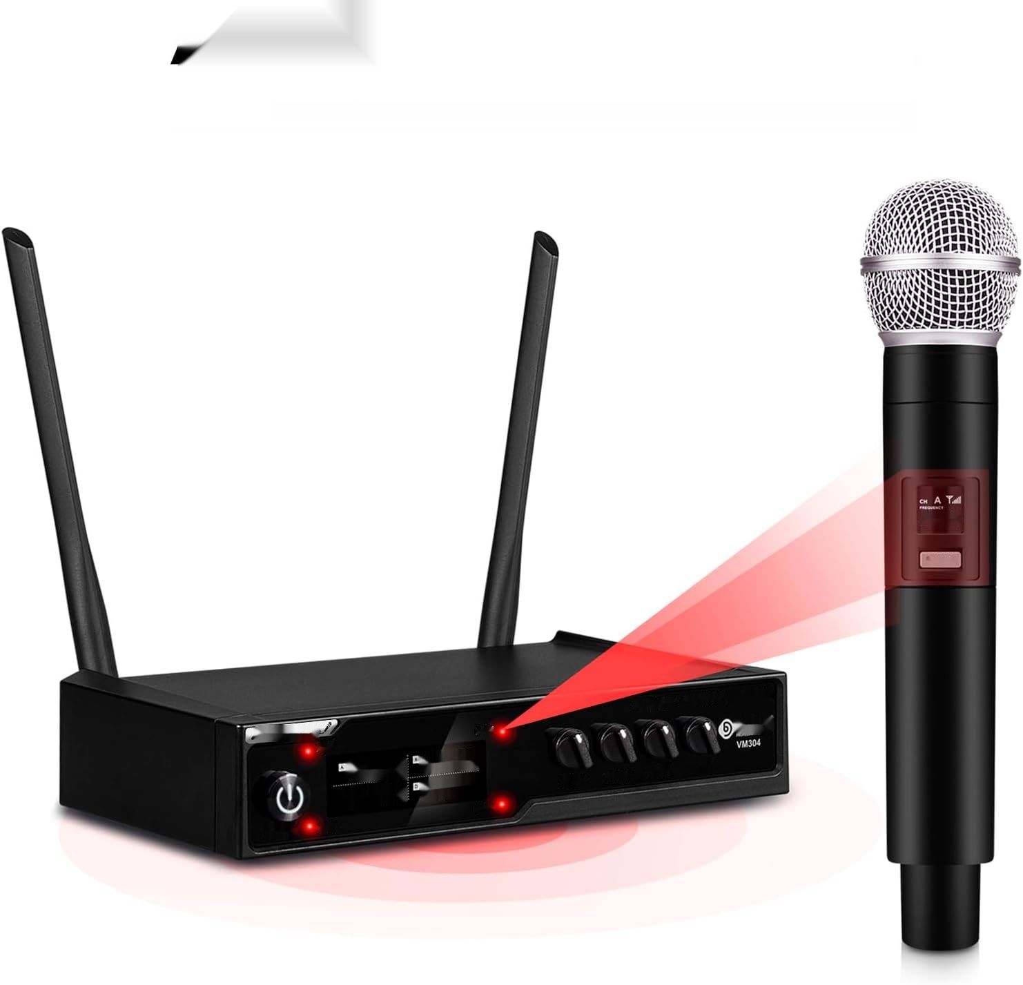 D Debra Audio VM304 – 4‑kanałowy bezprzewodowy system mikrofonów VHF