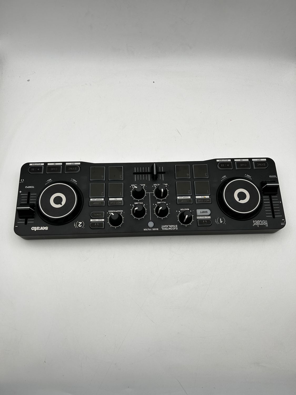 Hercules DJControl Starlight – przenośny 2-deckowy kontroler DJ USB