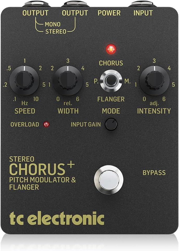 TC Electronic Stereo Chorus Flanger SCF GOLD, czarny