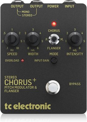 TC Electronic Stereo Chorus Flanger SCF GOLD, czarny