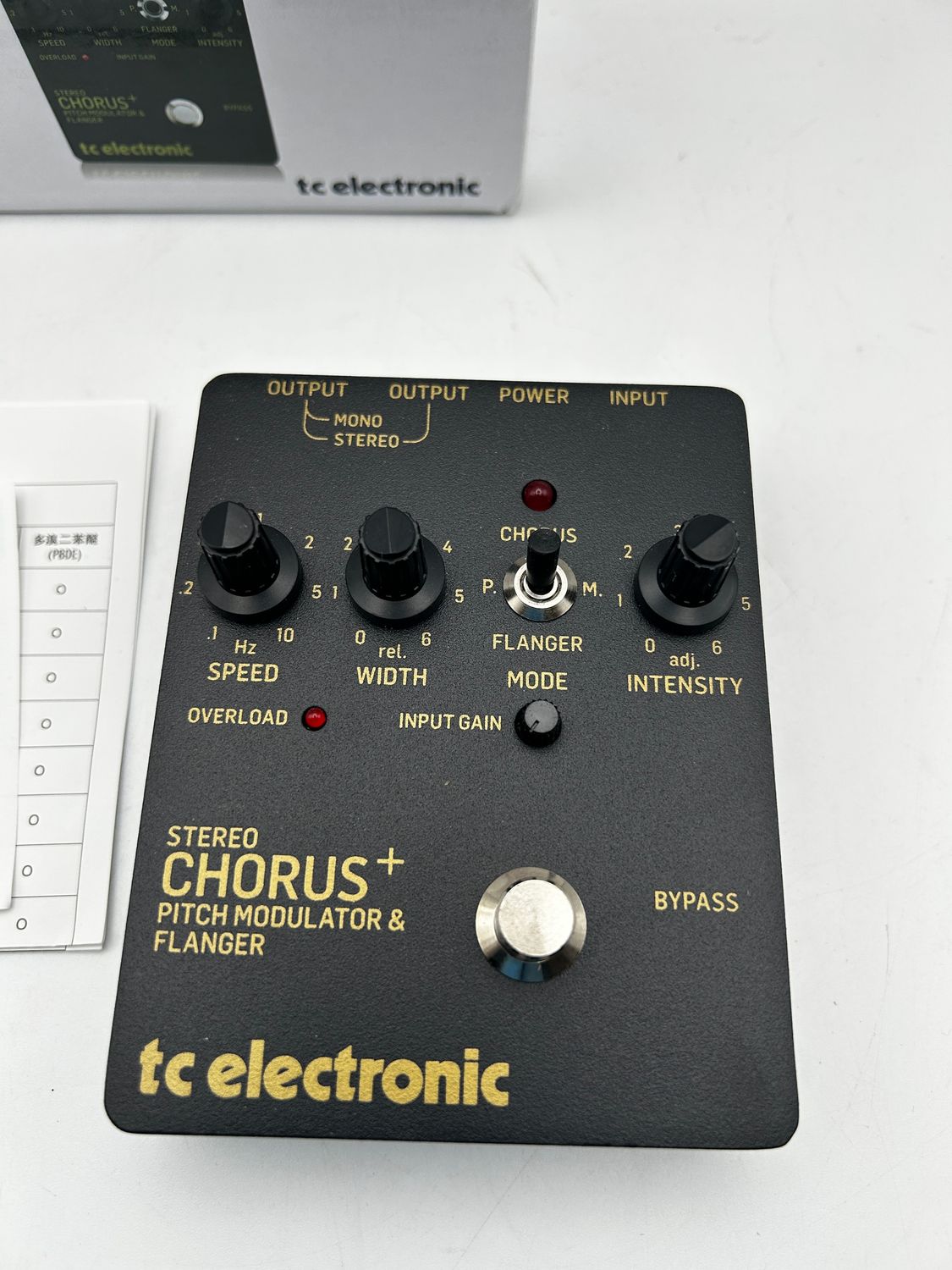 TC Electronic Stereo Chorus Flanger SCF GOLD, czarny