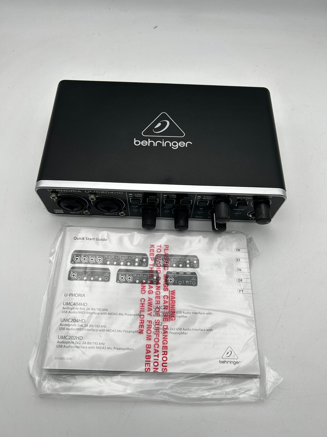 Behringer UMC204HD – interfejs audio/MIDI USB