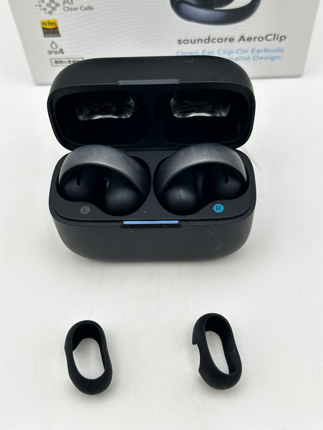 Słuchawki bezprzewodowe Soundcore AeroClip open-ear Bluetooth czarne