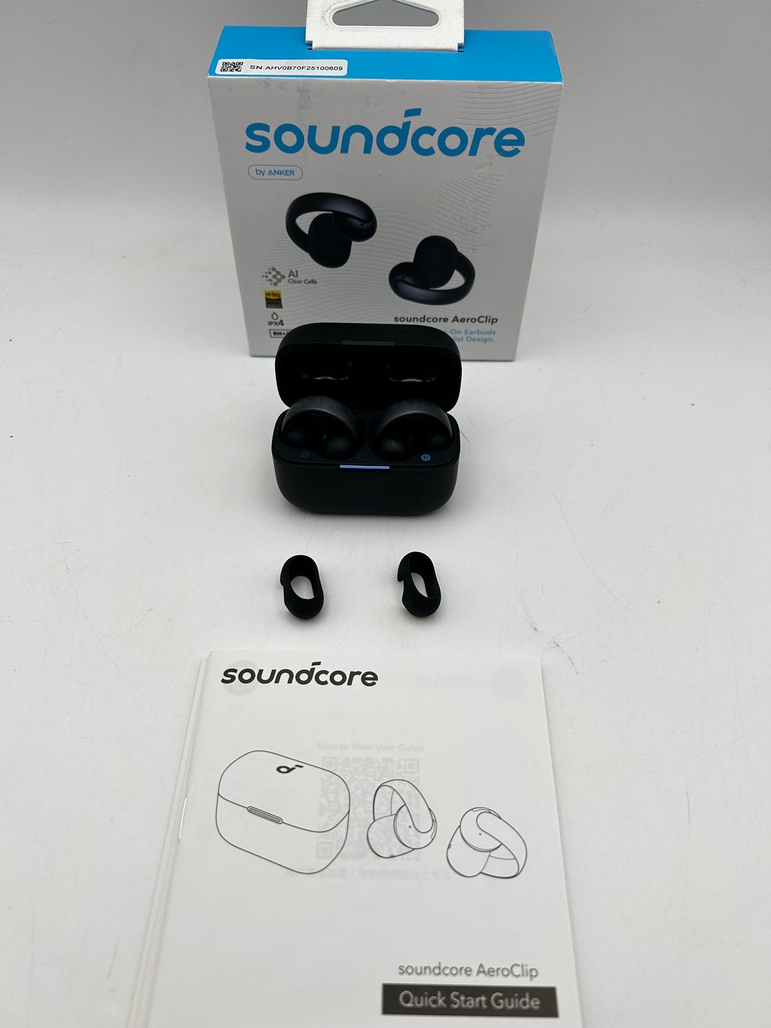 Słuchawki bezprzewodowe Soundcore AeroClip open-ear Bluetooth czarne