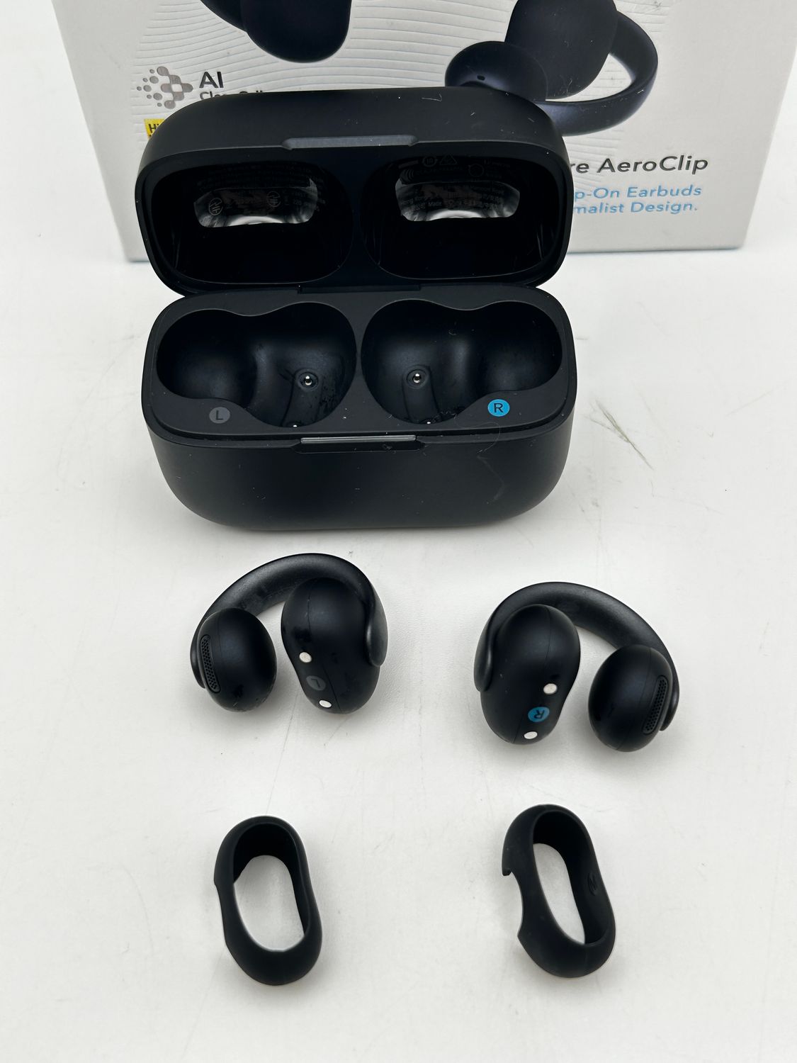 Słuchawki bezprzewodowe Soundcore AeroClip open-ear Bluetooth czarne