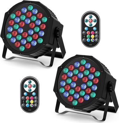 HOLDLAMP 2PCS Par LED RGB – zestaw 2 reflektorów scenicznych z pilotem